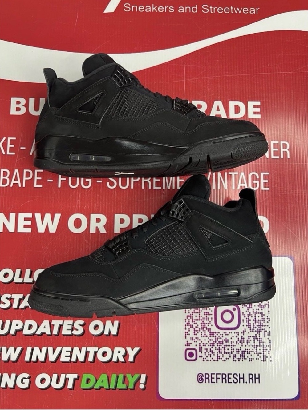 Jordan Men's All-Black Retro Basketball Sneakers